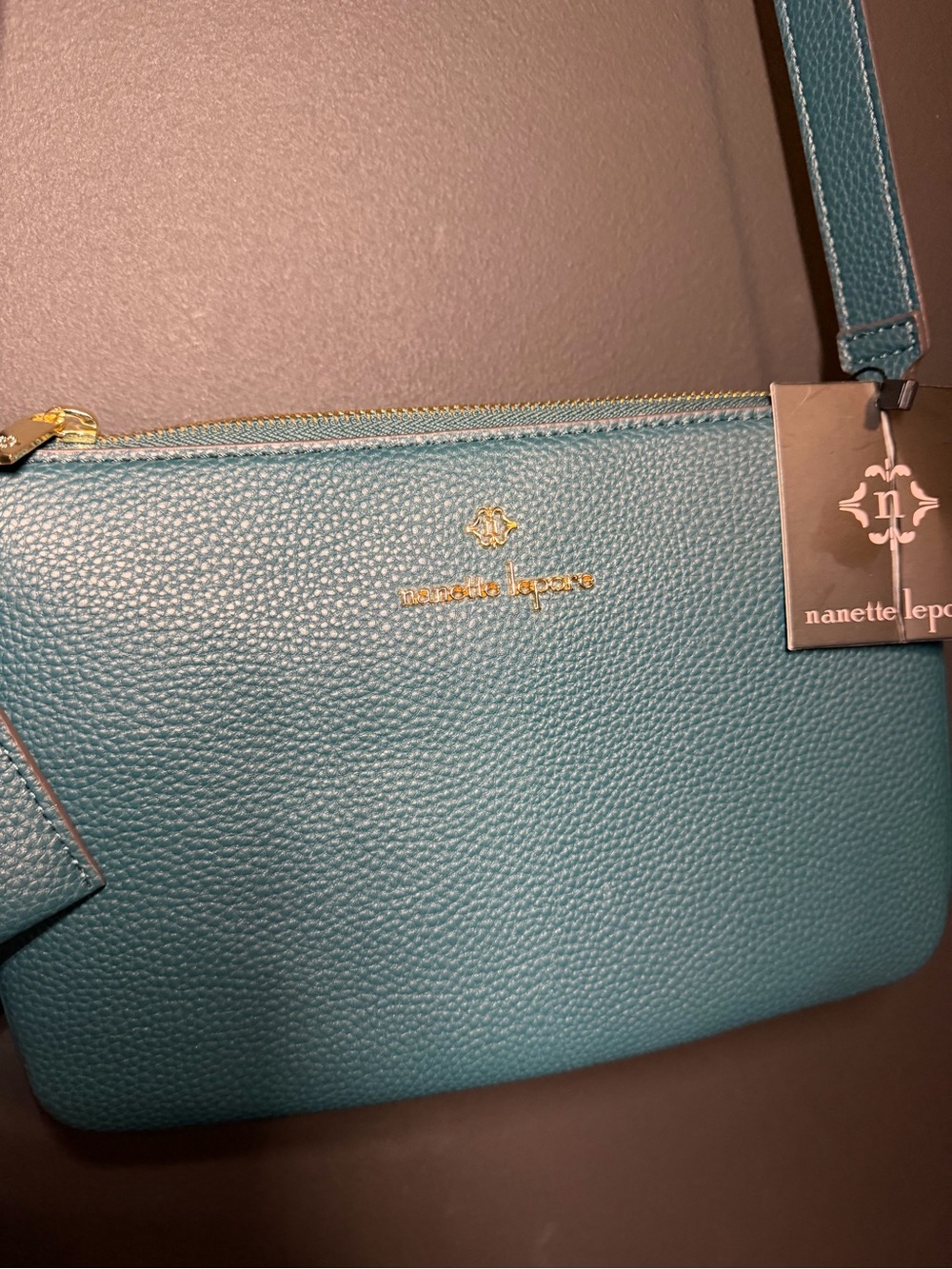 Nanette Lepore Pebbled Vegan Leather Crossbody. NWT - Picture 5 of 12